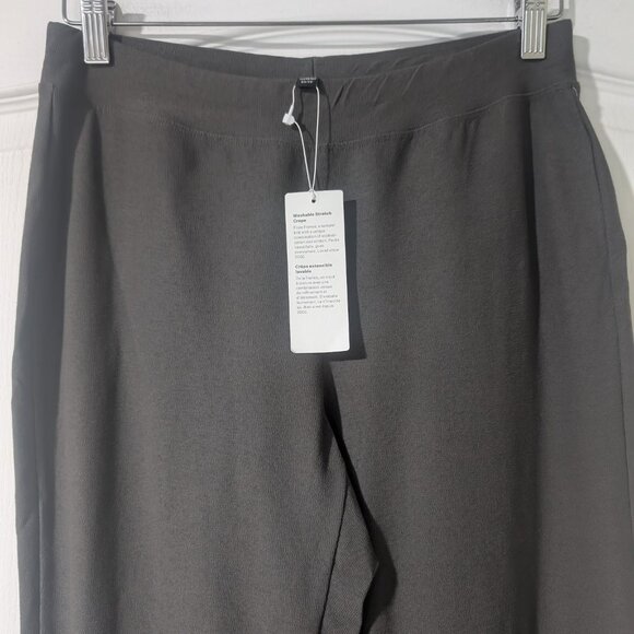 Eileen Fisher | Washable Stretch Crepe Slim Pant - Picture 10 of 13